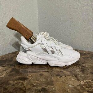 Adidas Ozweego G55655 White Silver Sequins Running Womens Shoes Sneakers 6.5